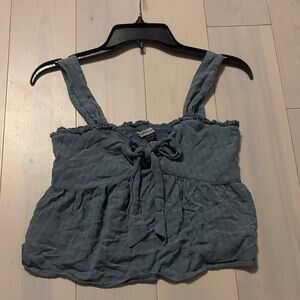 American Eagle Outfitters Blue Crop Top